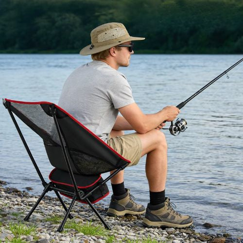 Chaise pliante camping légère ergonomique Oxford & maille